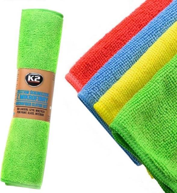 Mikropluošto šluostės K2 MICROFIBRE 30x35 4vnt