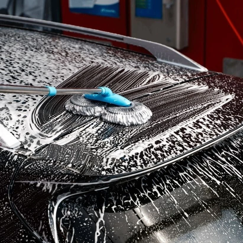 K2 CARDOS TELESKOPINIS MIKROPLUOŠTO ŠEPETYS AUTOMOBILIŲ PLOVIMUI