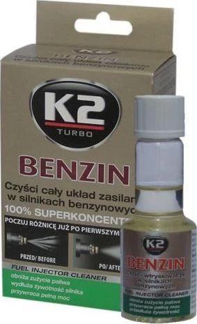 K2 Benzin purkštukų ir kuro sistemos valiklis, 50 ml, 1 vnt