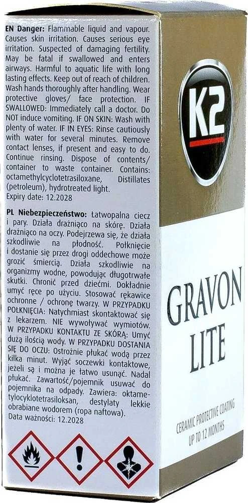 Melle K2 APSAUGINĖ LAKO DANGA GRAVON LITE 50 ML