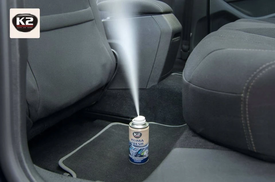 K2 KLIMA FRESH oro kondicionierių gaivinamoji priemonė, naujo automobilio kvapo, 150 ml