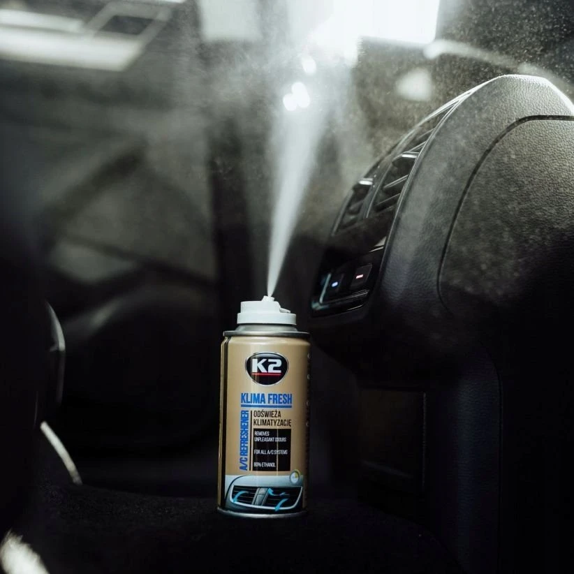 K2 KLIMA FRESH oro kondicionierių gaivinamoji priemonė, naujo automobilio kvapo, 150 ml
