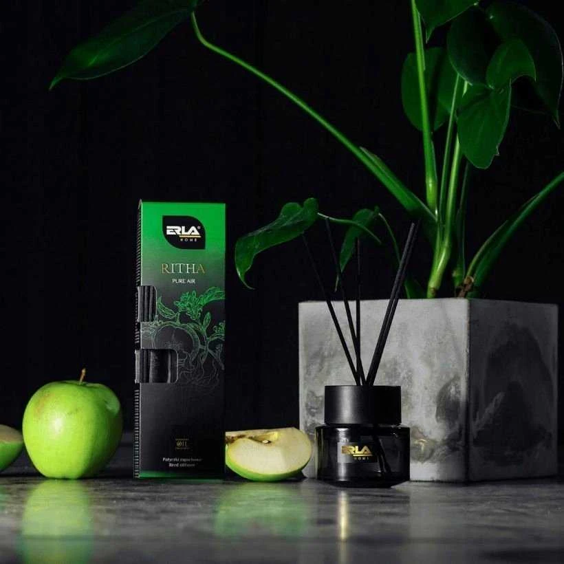 Melle K2 AROMATINĖS LAZDELĖS PREMIUM. ERLA RITHA PURE AIR 100ML