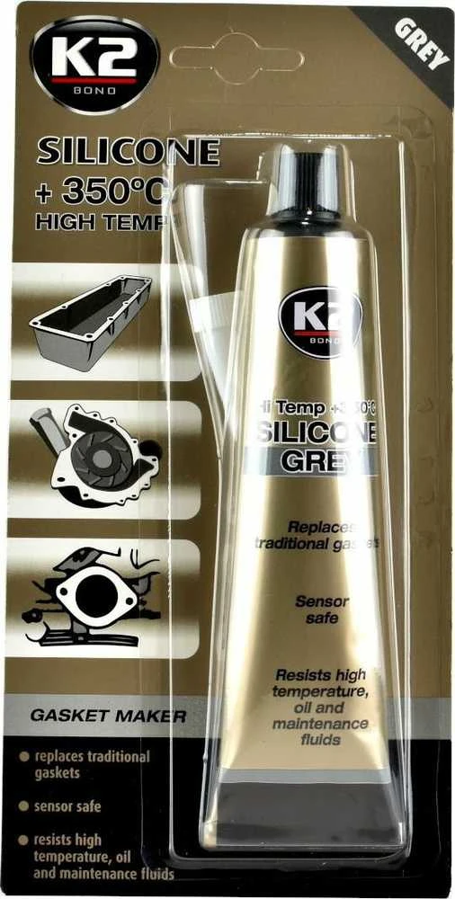 Sandarinimo silikonas pilkas K2, 85 g