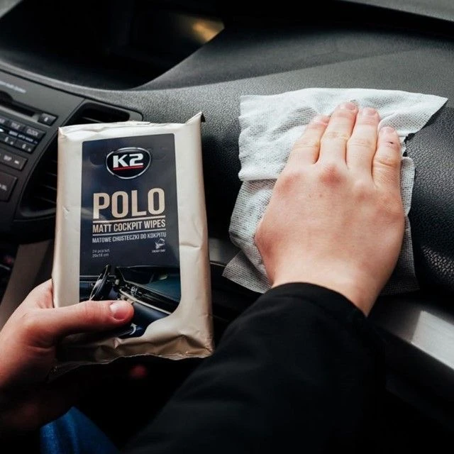 Melle K2 MATINĖS SERVETĖLĖS PRIETAISŲ SKYDELIUI ENERGY SHOT POLO Matinis WIPES 24 VNT.