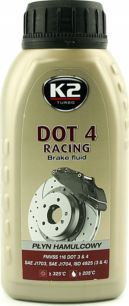 Melle K2 STABDŽIŲ SKYSČIAI DOT4 SU SERTIFIKATU. DOT 4 RACING 250ML