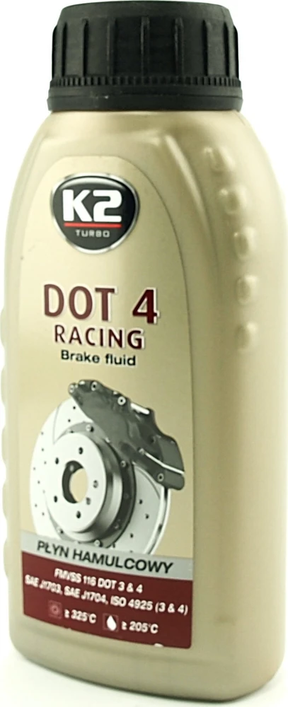 Melle K2 STABDŽIŲ SKYSČIAI DOT4 SU SERTIFIKATU. DOT 4 RACING 250ML