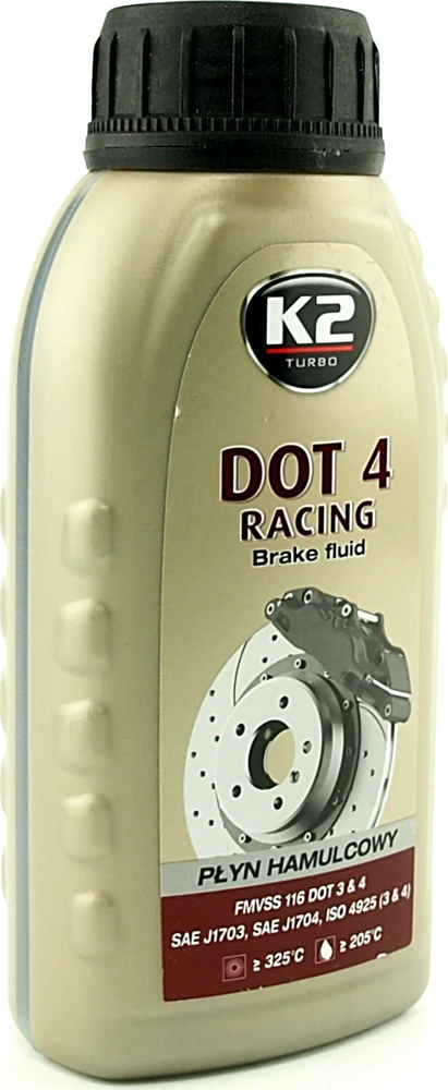 Melle K2 STABDŽIŲ SKYSČIAI DOT4 SU SERTIFIKATU. DOT 4 RACING 250ML