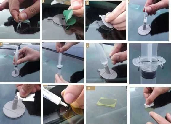 Stiklo įtrūkimų šalinimo rinkinys K2 Glass Doctor