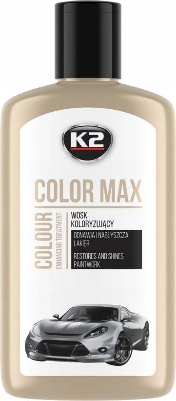 Melle K2 COLOR MAX SPALVĄ ATSTATANTIS VAŠKAS SUTEIKIA BLIZGESIO IR APSAUGO Baltas 250ML