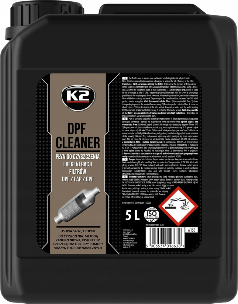 K2 DPF valiklis 5L bakelis