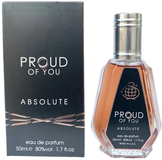 Fragrance World Proud of You Absolute EDP parfumuotas vanduo vyrams, 50 ml