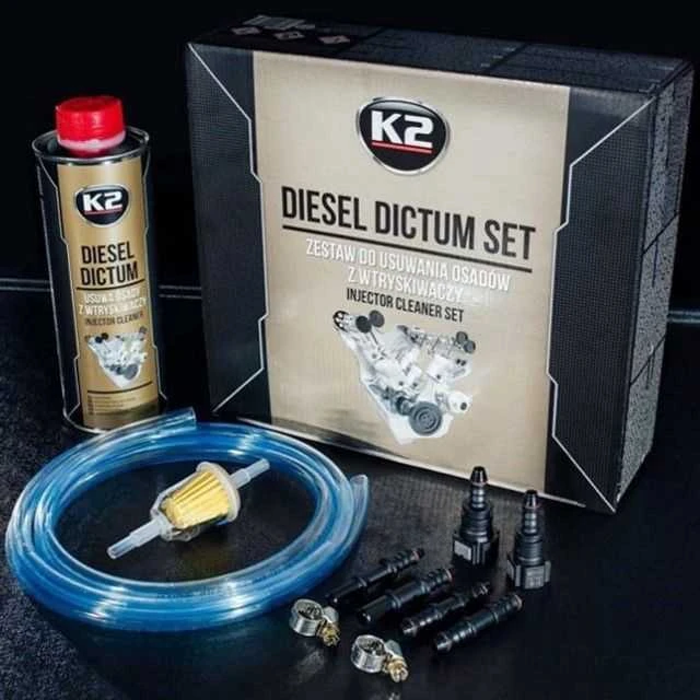 K2 DIESEL DICTUM RINKINYS - Purkštukų valiklis + Diesel Dictum 500ml