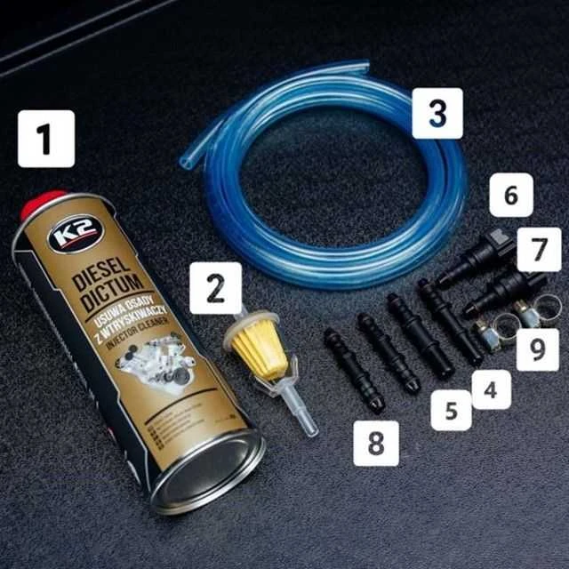 K2 DIESEL DICTUM RINKINYS - Purkštukų valiklis + Diesel Dictum 500ml