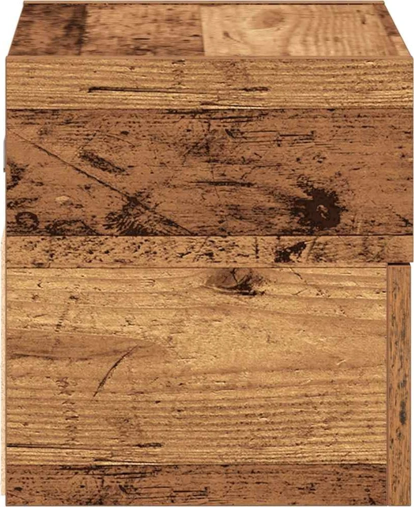 Sieninės naktinės spintelės, 2vnt., medienos, 45x26x28,5cm