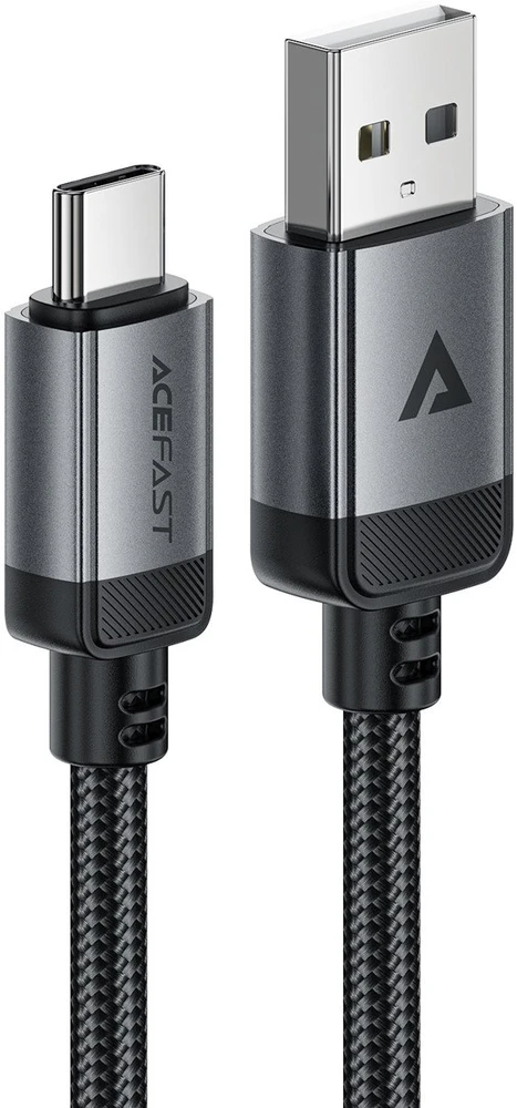 Acefast C20-04 USB-A – USB-C laidas 480Mb/s 3A 1.2m – Juodas
