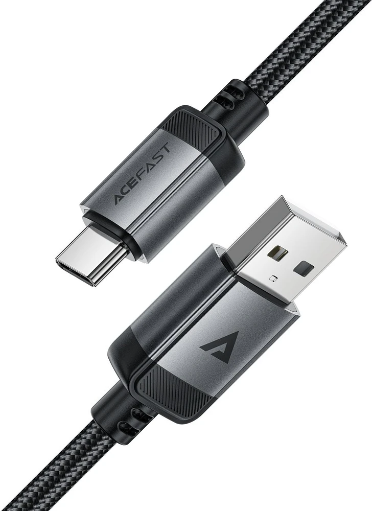 Acefast C20-04 USB-A – USB-C laidas 480Mb/s 3A 1.2m – Juodas