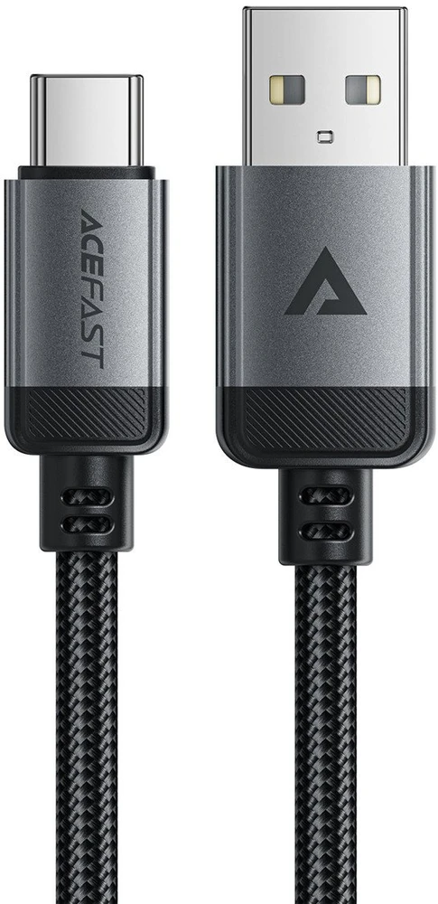 Acefast C20-04 USB-A – USB-C laidas 480Mb/s 3A 1.2m – Juodas