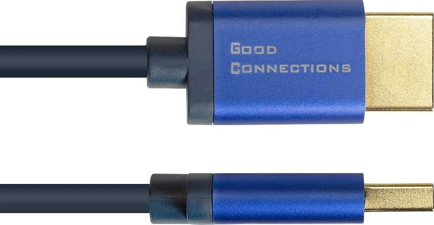 Kabelis Alcasa HDMI 2.1 SmartFLEX 0,5m Mėlyna (4521-SF005B)