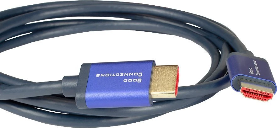 Kabelis Alcasa HDMI 2.1 1m Mėlyna (4521-SF010B)