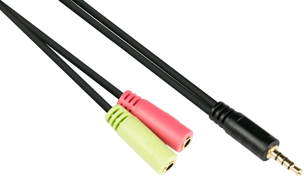 Good Connections Kabelis Alcasa Adapteris słuchawkowy Jack 3,5 mm OMTP (AD-HS03)