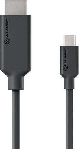 Kabelis Alogic HDMI, dviejų jungčių detalė