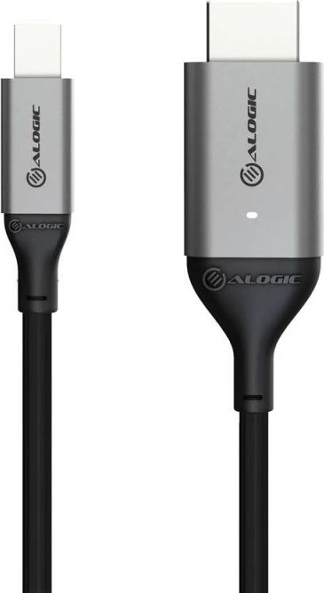 Kabelis Alogic DisplayPort Mini - HDMI 2m pilkas (ULMDPHD02-SGR)