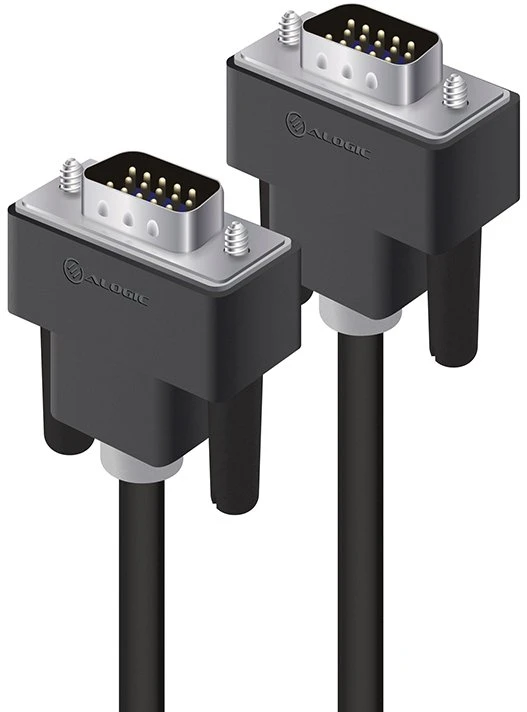 Kabelis Alogic Ekranas Accessories kabelis VGA 2 m VGA (D-Sub) SVGA Juodas (VGA-MM-02)