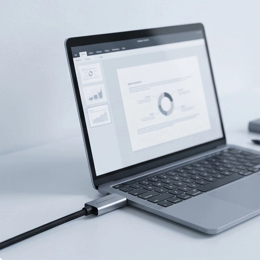 Kabelis Aptel Tech-Protect Ultraboost Cable USB-C To HDMI 2.1 8K 60Hz 300cm Pilkas (THP5951)