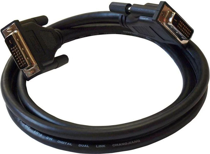Juodas DVI-D Dual Link 24+1 laidas 1.8m
