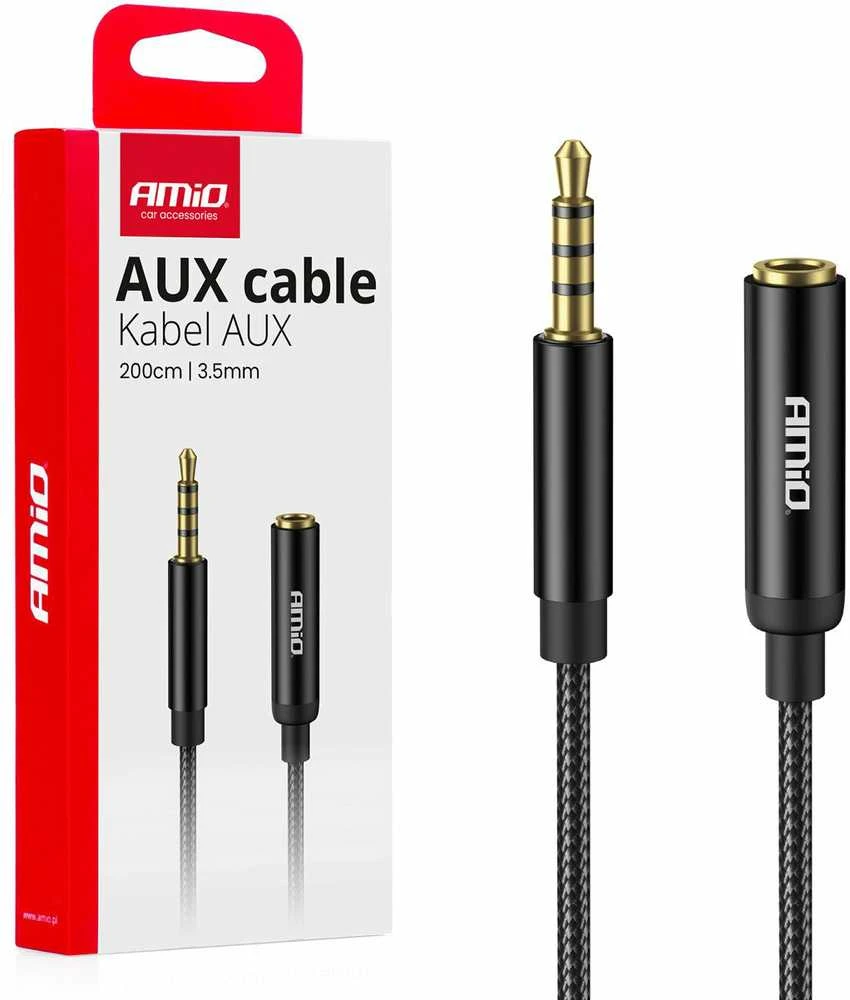 AUX 3.5 mm pratęsimo laidas 2 m – male į female, AMIO-04296