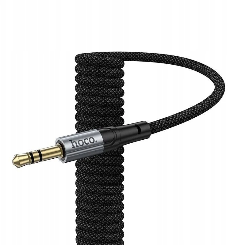 Kabelis AUX Jack 3,5 mm - Lightning Hoco 1,5 m UPA33A juodas