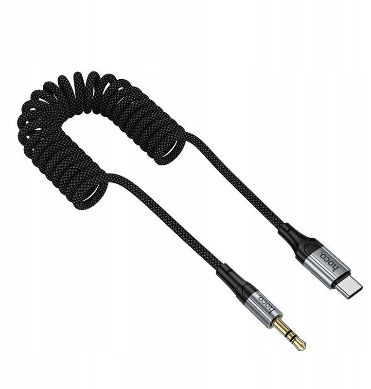 Kabelis AUX Jack 3,5 mm - USB C Hoco 1,5 m UPA33B juodas