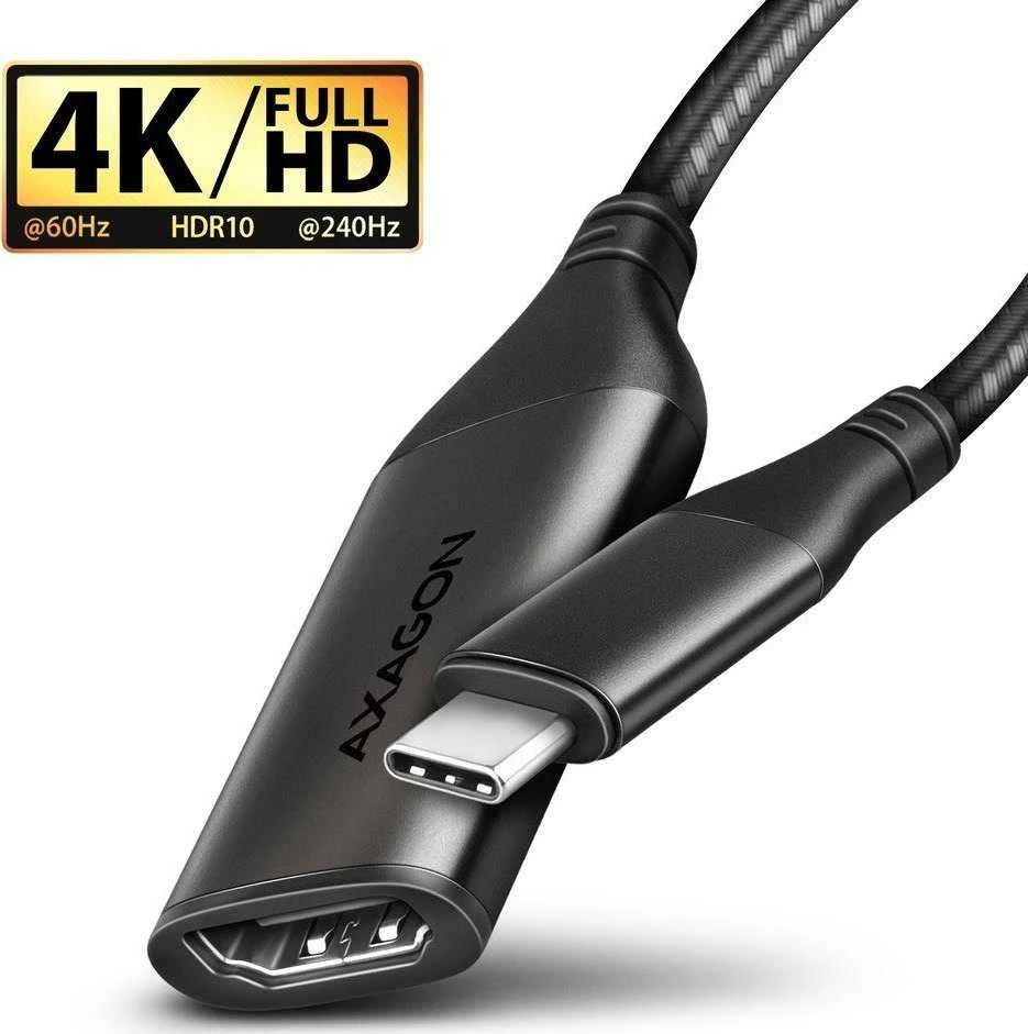 AXAGON | Aktyvus keitiklis | USB-C į HDMI | 0,25 m