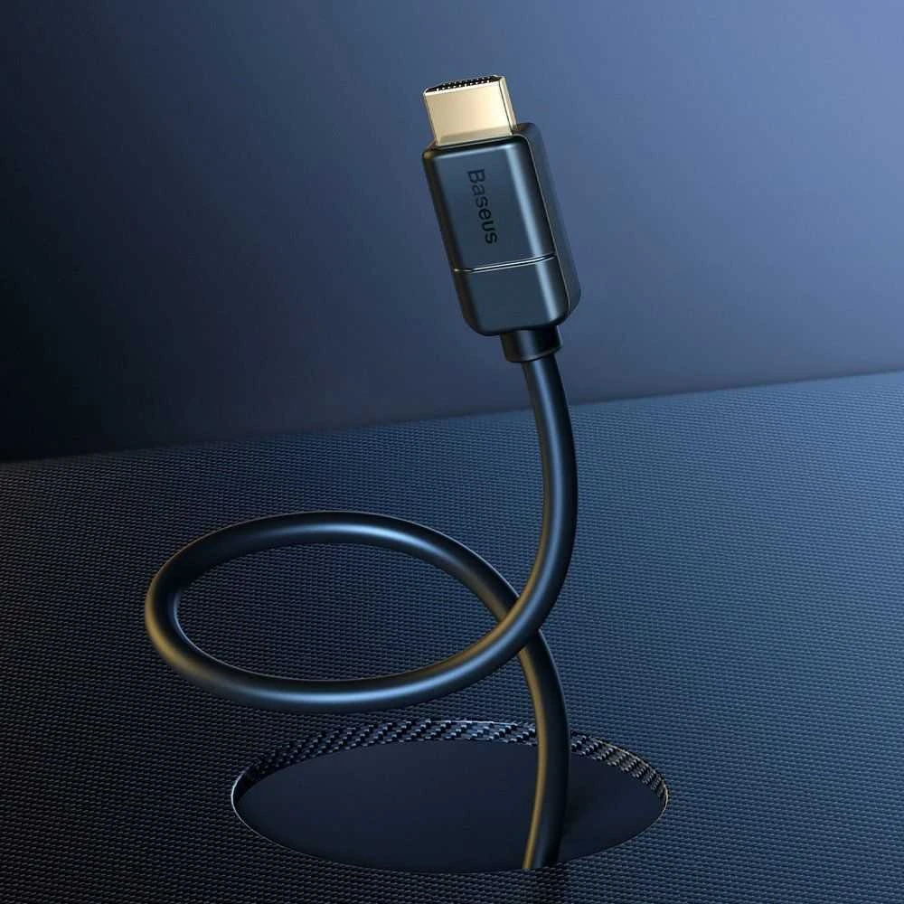 Baseus HDMI - HDMI 2.0 4K 30Hz kabelis 3D HDR 18Gbps 5m Juodas