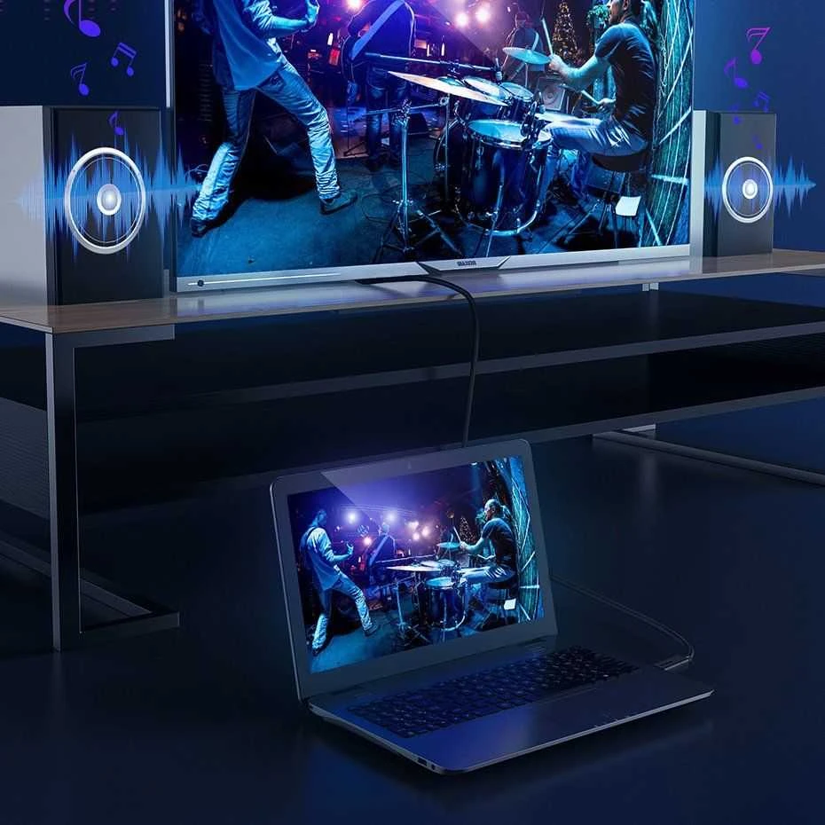 Baseus HDMI - HDMI 2.0 4K 30Hz kabelis 3D HDR 18Gbps 5m Juodas