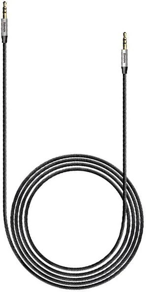 Baseus Yiven 3.5mm AUX kabelis 1m - Juodas / Sidabrinis