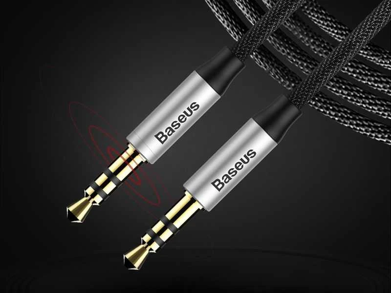 Baseus Yiven Audio Cable 3.5 male Audio M30 1.5 (Juodas)