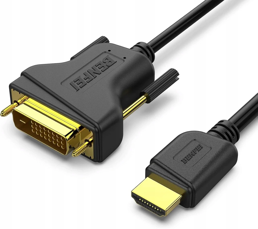 BENFEI HDMI į DVI kabelis 0,9 m dvikryptis 1080P juodas