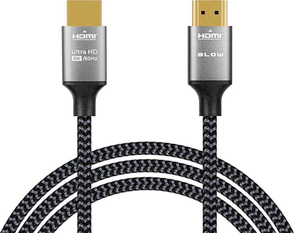 HDMI kabelis 8K su pinta apsauga ir auksuotomis jungtimis