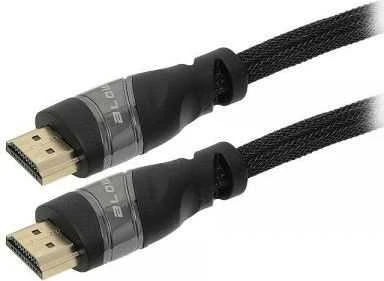 HDMI kabelis su pintos tekstilės apsauga ir paauksuotomis jungtimis