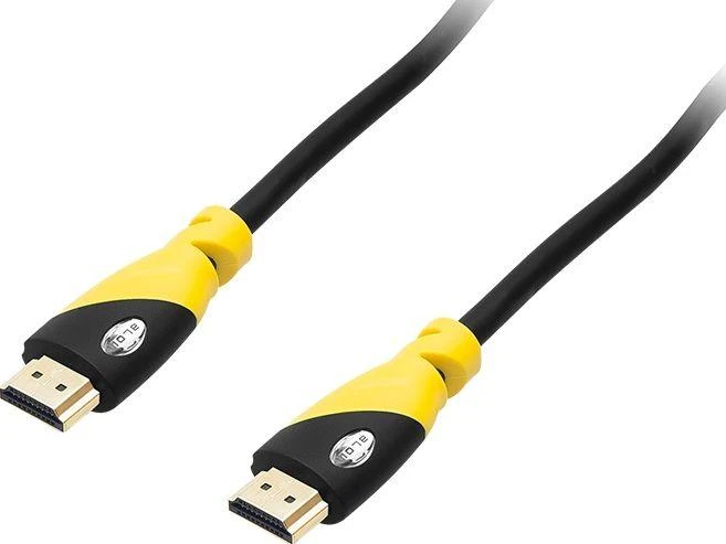 Blow HDMI laidas su geltonais jungčių korpusais