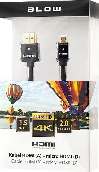 BLOW HDMI - micro HDMI kabelis 1,5m