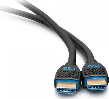 C2G 1,8 m „Performance“ serijos itin lankstus didelės spartos HDMI kabelis – 4K 60 Hz, montuojamas sienoje, CMG (FT4) reitingas, 1,83 m, HDMI A tipo (standartinis), HDMI A tipo (standartinis), juodas