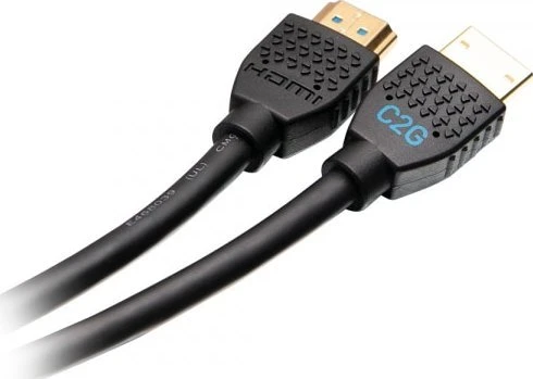 C2G 1,8 m „Performance“ serijos itin lankstus didelės spartos HDMI kabelis – 4K 60 Hz, montuojamas sienoje, CMG (FT4) reitingas, 1,83 m, HDMI A tipo (standartinis), HDMI A tipo (standartinis), juodas