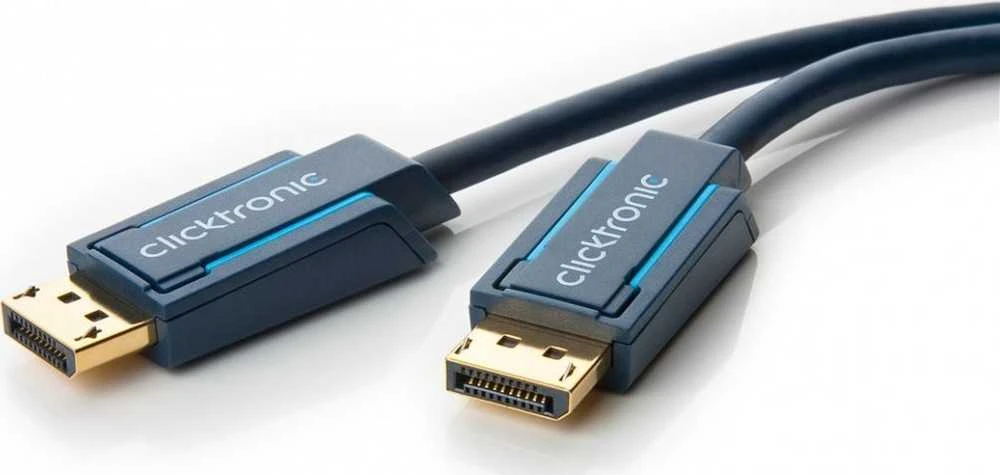 Clicktronic DisplayPort 1.4 laidas, 3 m, juodas