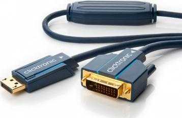 Kabelis Clicktronic DisplayPort - DVI-D 2m tamsiai mėlyna (JAB-1384194)