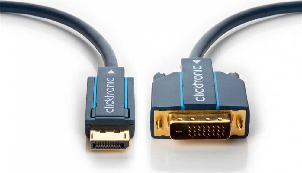 Kabelis Clicktronic DisplayPort - DVI-D 2m tamsiai mėlyna (JAB-1384194)