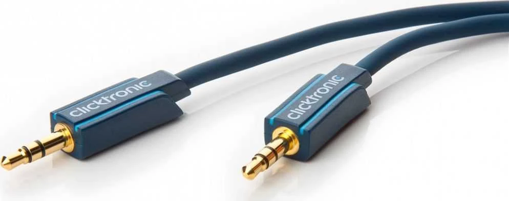 Kabelis Clicktronic Jack 3.5mm - Jack 3.5mm 5m tamsiai mėlyna (JAB-1339084)