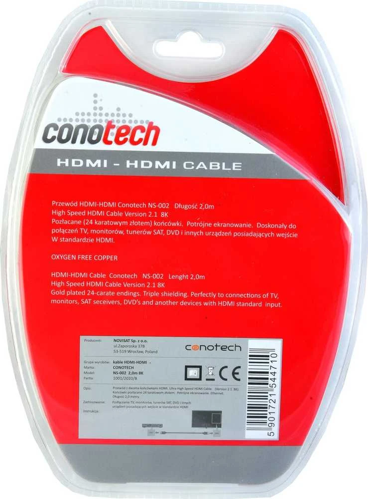 HDMI KABELIS NS-002/8K 2 m CONOTECH